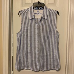 NWT Tommy Bahama sleeveless linen top